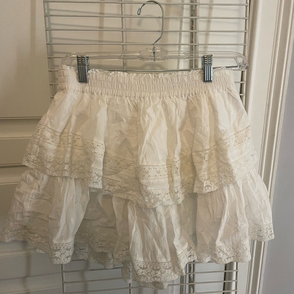 white skirt from american eagle with lace size medium